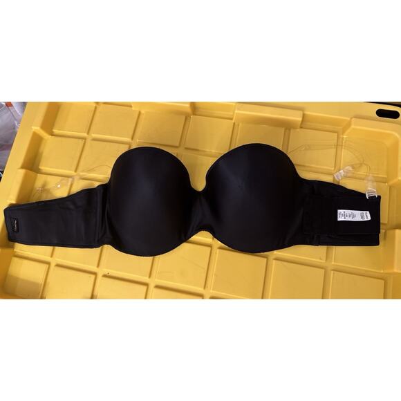 Lilyette Bra Black Women's 38D 62595 Clear Straps Maidenform - Picture 1 of 3